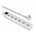 LINDY Mains 6 way gang socket switch FR
