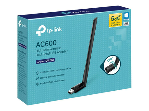 TP-LINK AC600 High Gain Wi-Fi Dual Band USB Adapter USB 2.0 1 high gain antenna