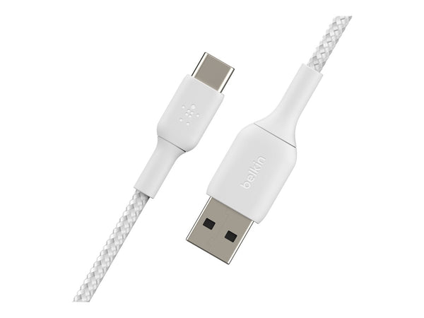 BELKIN BOOST CHARGE USB-A to USB-C Cable Braided 3M White
