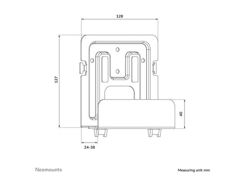 NEOMOUNTS AWL-440BL Support pour lecteur multimédia - universel