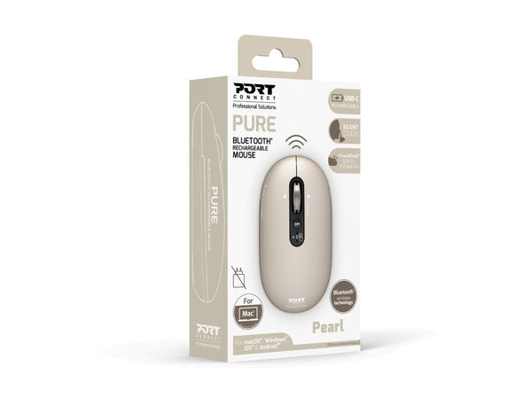 PORT DESIGNS Mouse Rechargeable Pure Mac - Pearl