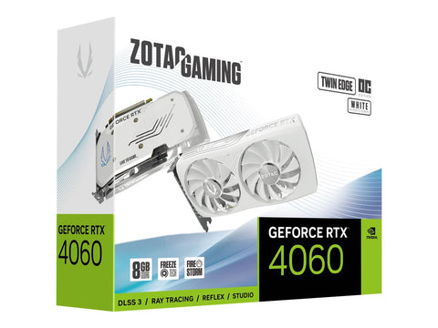 ZOTAC GAMING GeForce RTX 4060 Twin Edge OC 8Go 1xHDMI 3xDP White