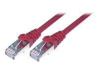 MCL Câble réseau RJ45 100pour cent cuivre CAT 6 F/UTP - 15m Rouge
