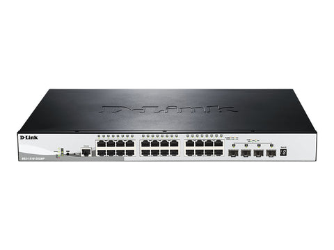 D-LINK 28-Port Smart Managed PoE+ Gigabit Stack Switch 4x 10G dlink green 3.0 24x 10/100/1000Mbit/s TP RJ-45 PoE Port 802.3at