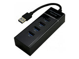 MCL 4 ports USB 3.0 hub - Black