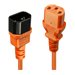 LINDY 1m IEC Extension Lead. Orange