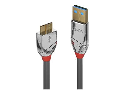 LINDY 1m USB 3.0 A/Micro-B Cable Cromo