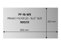 PORT DESIGNS PRIVACY FILTER 2D 16p