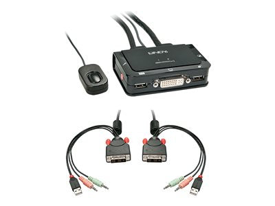 LINDY Switch KVM Compact DVI-D Single