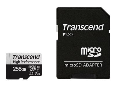 TRANSCEND 256Go microSDavec adaptateur