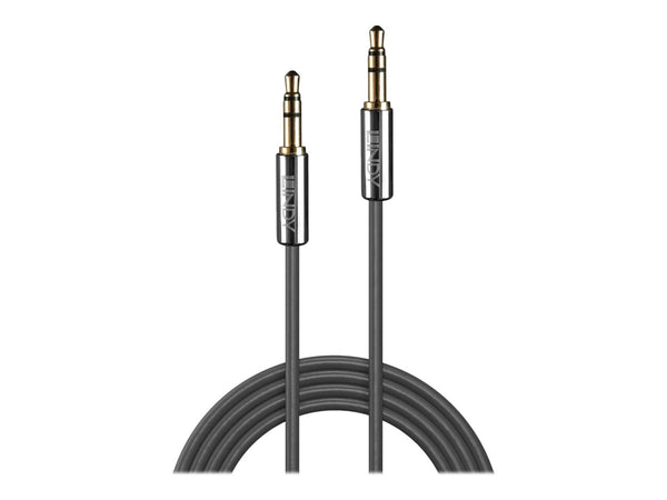LINDY Cromo Line Audio Cable Stereo 3.5mm-3.5mm M-M 3m anthrazit