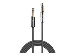 LINDY Cromo Line Audio Cable Stereo 3.5mm-3.5mm M-M 3m anthrazit