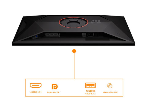 AOC U32G4U Ecran gaming 31.5p 3840x2160 16:9 Fast IPS 160Hz HAS 130mm HDMI x 2x 2.1 DP x 1x 1.4
