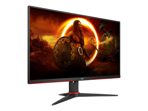 AOC 24G2ZU/BK 23.8p TN Flat FHD 1920x1080 240Hz 1ms GtG FreeSync Premium USB HUB SPEAKERS DP 2xHDMI VESA 100x100 GAMING LINE