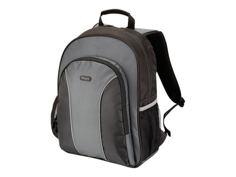 TARGUS ESSENTIAL Notebook Backpac noir  & Grey  / Nylon