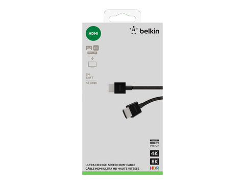 BELKIN Câble HDMI Ultra HD haute vitesse 2M