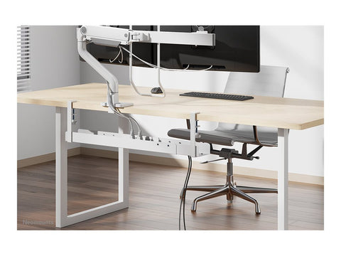 NEOMOUNTS Cable Management Tray max 5kg. clamp-on design universal white