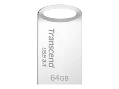 TRANSCEND 64Go Clé USB USB 3.1- Boîtier métallique