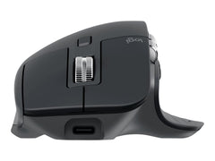 LOGITECH Master Series MX Master 3S Mouse ergonomic optical 7 buttons wireless Bluetooth 2.4 GHz Bolt USB receiver