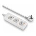 LINDY Mains 3 way gang socket