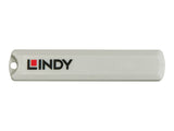 LINDY USB Type C Port Blocker Key - Pack of 4 Blockers White