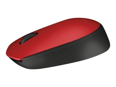 LOGITECH M171 Mouse wireless 2.4 GHz USB wireless receiver black red