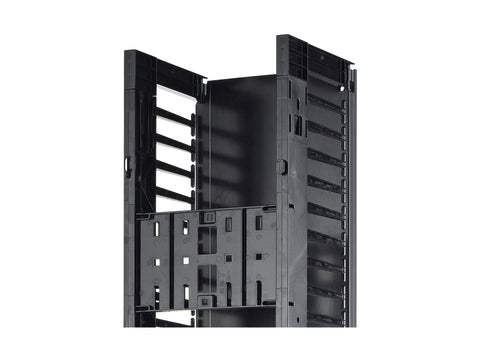 APC ValueLine Vertical Cable Manag 2 and 4 Post Racks 96p H X 12inch W Single-Sided with Door