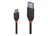 LINDY Black Line USB Cable USB 3.1 USB/A-USB-C M-M 0.15m