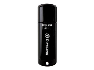 TRANSCEND 4Go Clé USB 2.0 - Noir