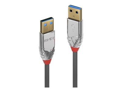 LINDY 0.5m USB 3.0 Type A/A Cable Cromo