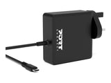 PORT DESIGNS Type C Universal Power Adapter 65W For Macbooks Notebooks Tablets Smartphones Up To 65W Type C Connector