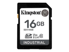 KINGSTON 16Go SDHC Industrial -40C to 85C C10 UHS-I U3 V30 A1 pSLC
