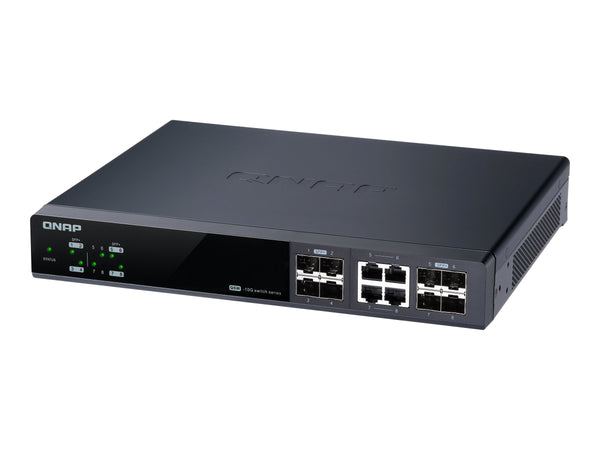 QNAP QSW-M804-4C Managed Switch 8 port of 10GbE port speed 4 port SFP+ 4 port SFP+/ NBASE-T