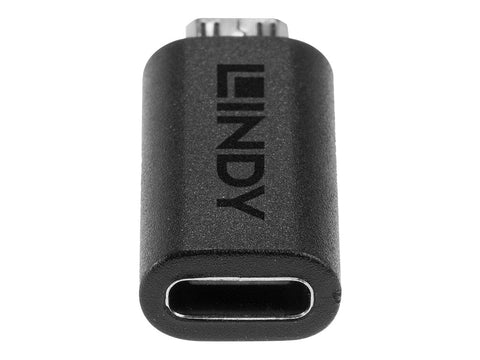 LINDY USB 2.0 Type C to Micro-B Adapter USB Type C Female to Micro-B Male