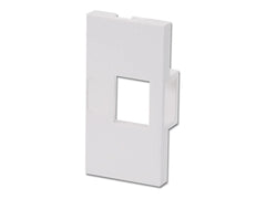 LINDY 4 Face Plate Module for 1 Keystone SnapIn Module for Wall Boxes