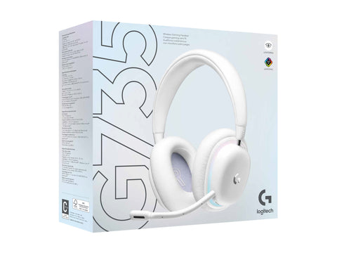 LOGITECH G G735 Headset full size Bluetooth / LIGHTSPEED wireless 3.5 mm jack white mist