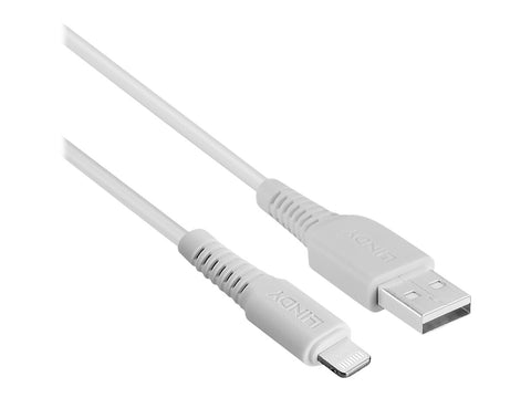 LINDY USB to Lightning Cable White 2m Apple MFi Licensed product