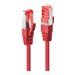 LINDY Cat.6 S/FTP Cable red 2m