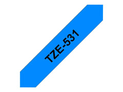 BROTHER P-TOUCH TZE-531 noir sur bleu 12mm