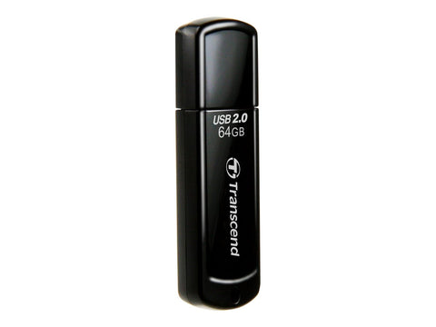 TRANSCEND 64Go Clé USB 2.0 - Noir