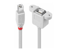 LINDY USB 2.0 extension BM/BF 0.5m TypeB plug an TypeB coupling