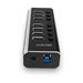 LINDY 4 Port USB 3.0 Hub with 3 Quick Ch