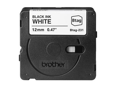 BROTHER 12MM BTAG231 Ribbon Black