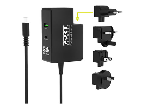 PORT DESIGNS Wall Charger Type C Pd 100W Gan - Universal Travel Plug
