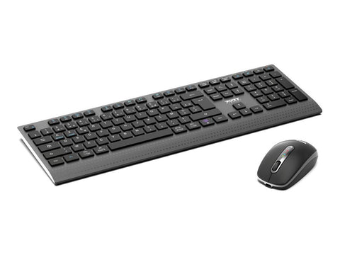 PORT DESIGNS Pack Keyboard + Mouse - Wireless - Optimal Rechargeable (FR)