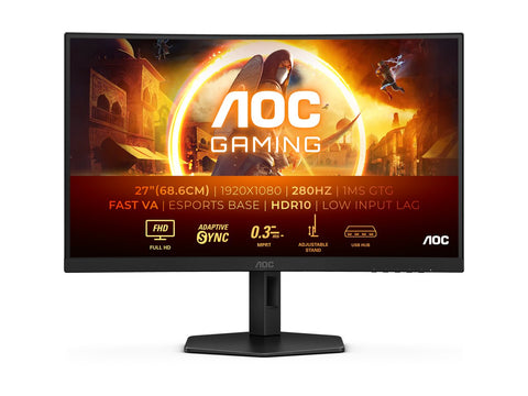 AOC C27G4ZXU 27p 1920x1080 0.3ms 2xHDMI DP USB Black/Grey