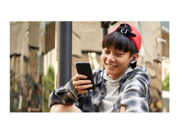 BELKIN USB-C EARBUDS W/ ADJUSTABLE VOLUME LIMITER BLUE