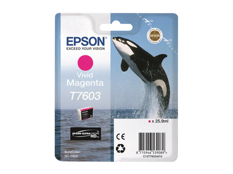 EPSON 5LB T7603 ink cartridge vivid magenta high capacity 25 9ml 1356 pages 1-pack