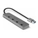 LINDY 4P USB 3.0 hub with on/off switch