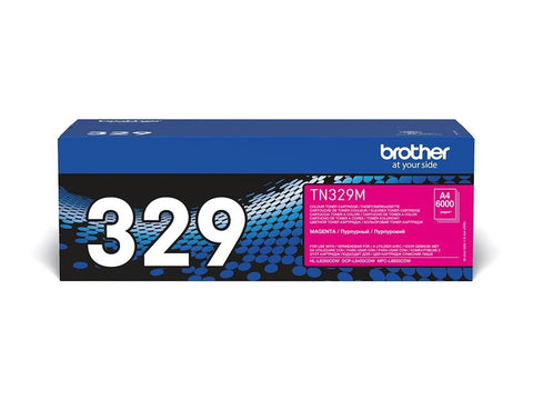 BROTHER TN-329M cartouche de toner magenta très haute capacité 6.000 pages pack de 1